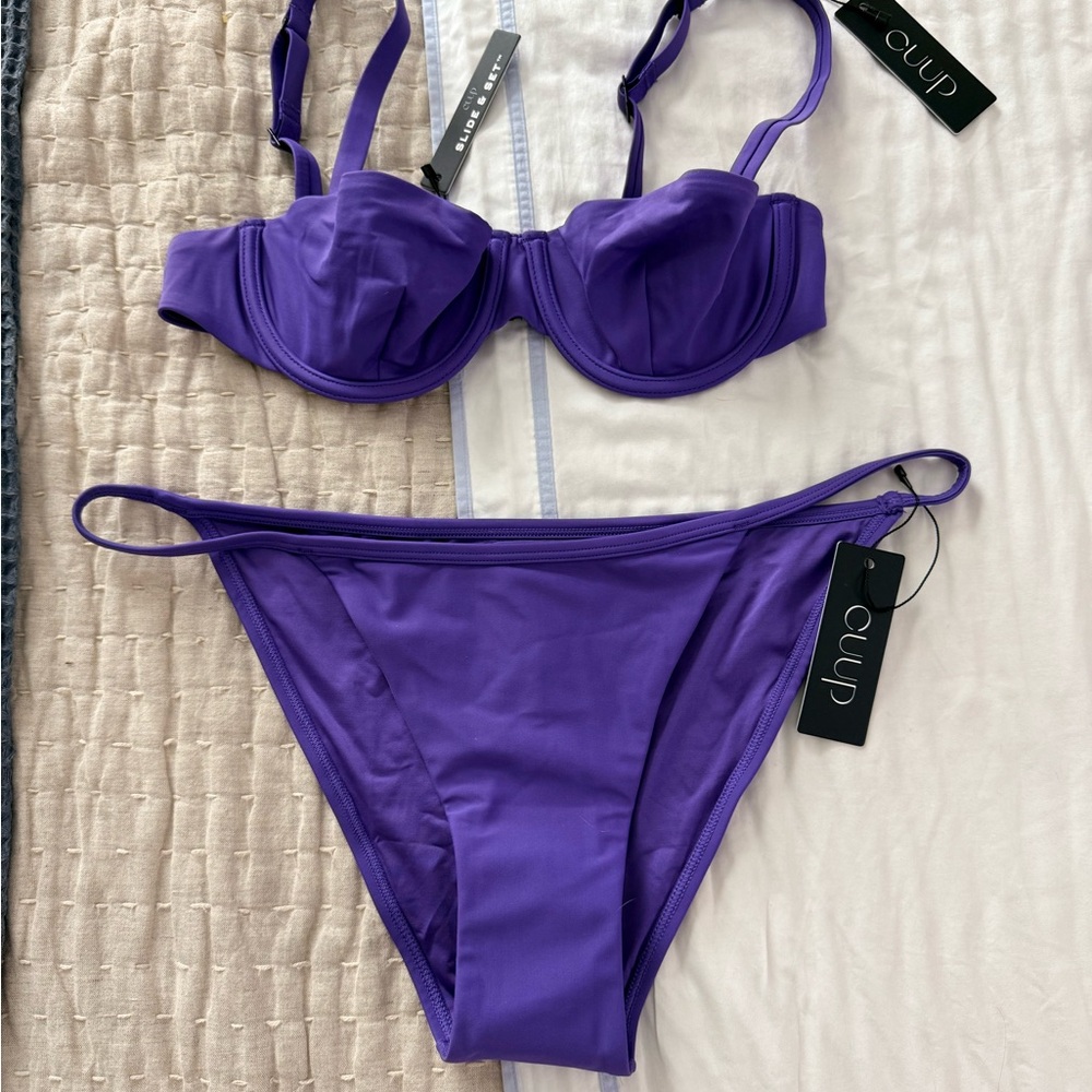 Cuup Purple Underwire Bikini Set - Women's Swim